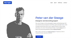 Desktop Screenshot of petervandersteege.com